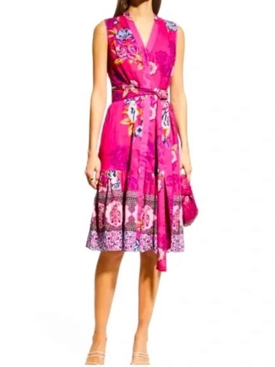 Kobi Halperin Dresses & Skirts - KOBI HALPERIN Hailey Rose Pink Floral Multi Wrap Dress Size XXL
